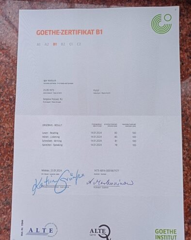 Goethe-Zertifikat B2 in Frankfurt WhatsApp(+371 204 33160)We provide GOETHE AND TELC From Level A1,A2,B1,B2,C1,C2 And Above This Levels without test