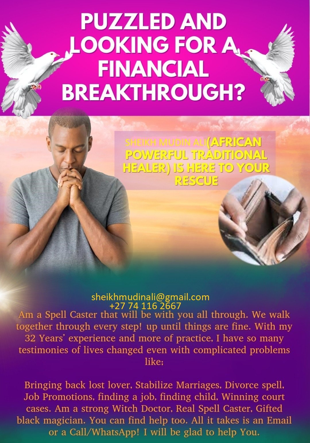 Experienced Spiritual Traditional And Herbalist Healer+27 74 116 2667