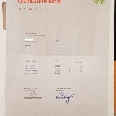 Everything You Need To Know About buy TestDAF C2 Goethe Deutsch A1 German language Certificates