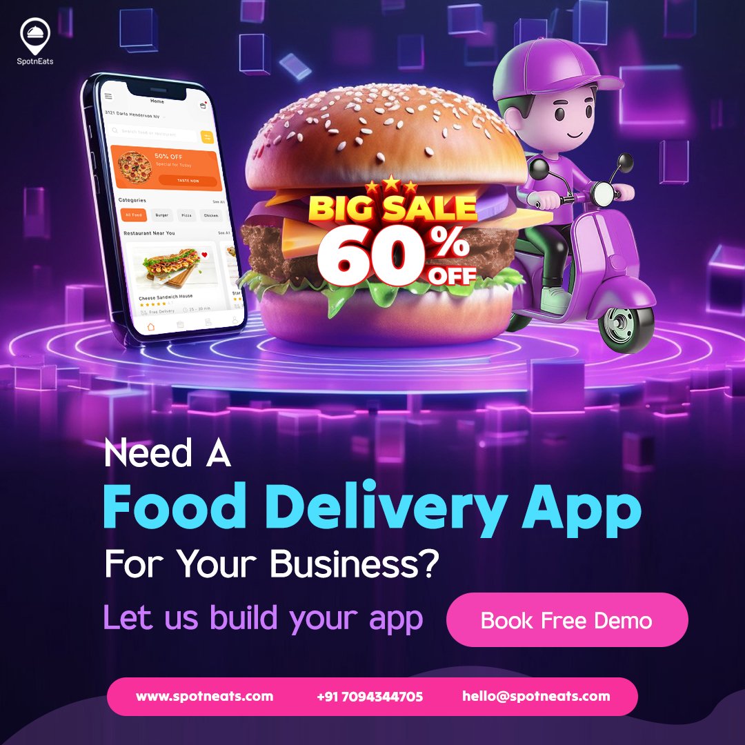 Food Delivery App with Upgraded AI Tech With SpotnEats