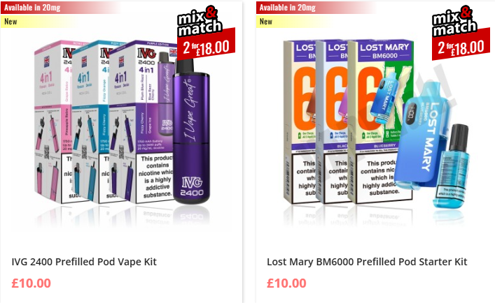 Buy Elf Bar Liquid – Official ElfLiq E-Liquids 10 ml Nic Salt Bottles