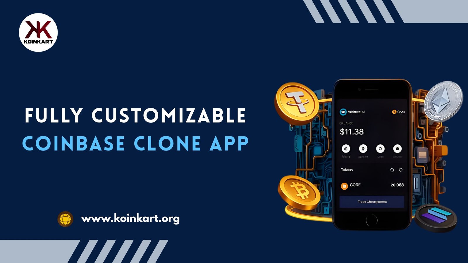 Koinkart – Fully Customizable Coinbase Clone App